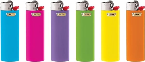 BIC Classic Full-Size Pocket Lighter in assorted colors.