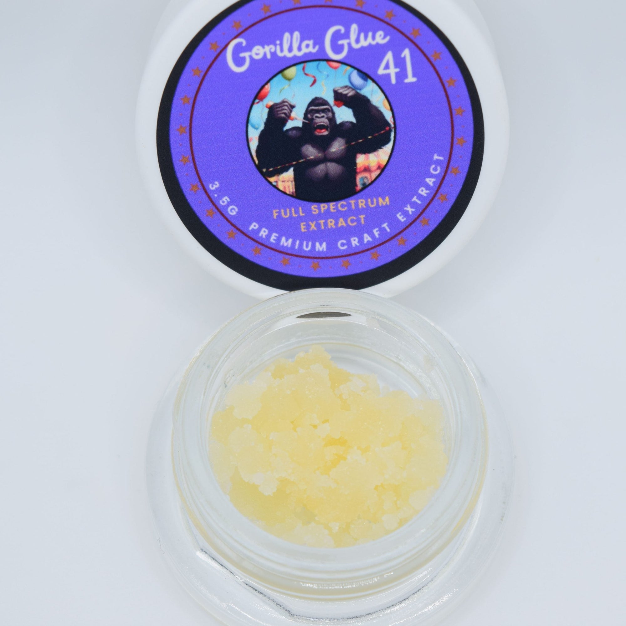 GG#4 THCa live resin with golden amber terpene-rich extract and classic diesel, pine, and chem aroma profile.