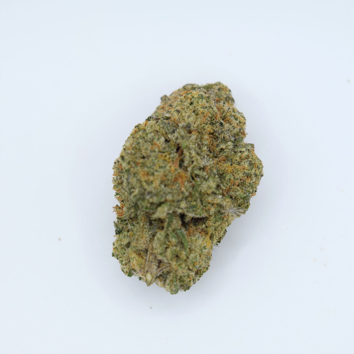 MAC 1 Exotic THCa flower with dense frosted buds and a creamy citrus, floral, pine, earthy, and funky resin aroma profile.