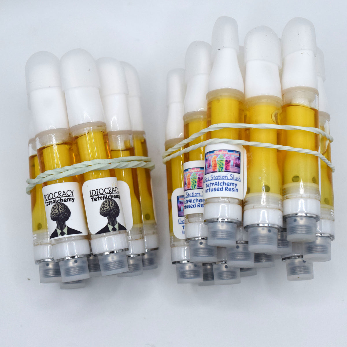 Infused Resin 1 gram all-ceramic cartridge featuring a resin and liquid-diamond formulation with an enhanced strain-specific terpene profile.