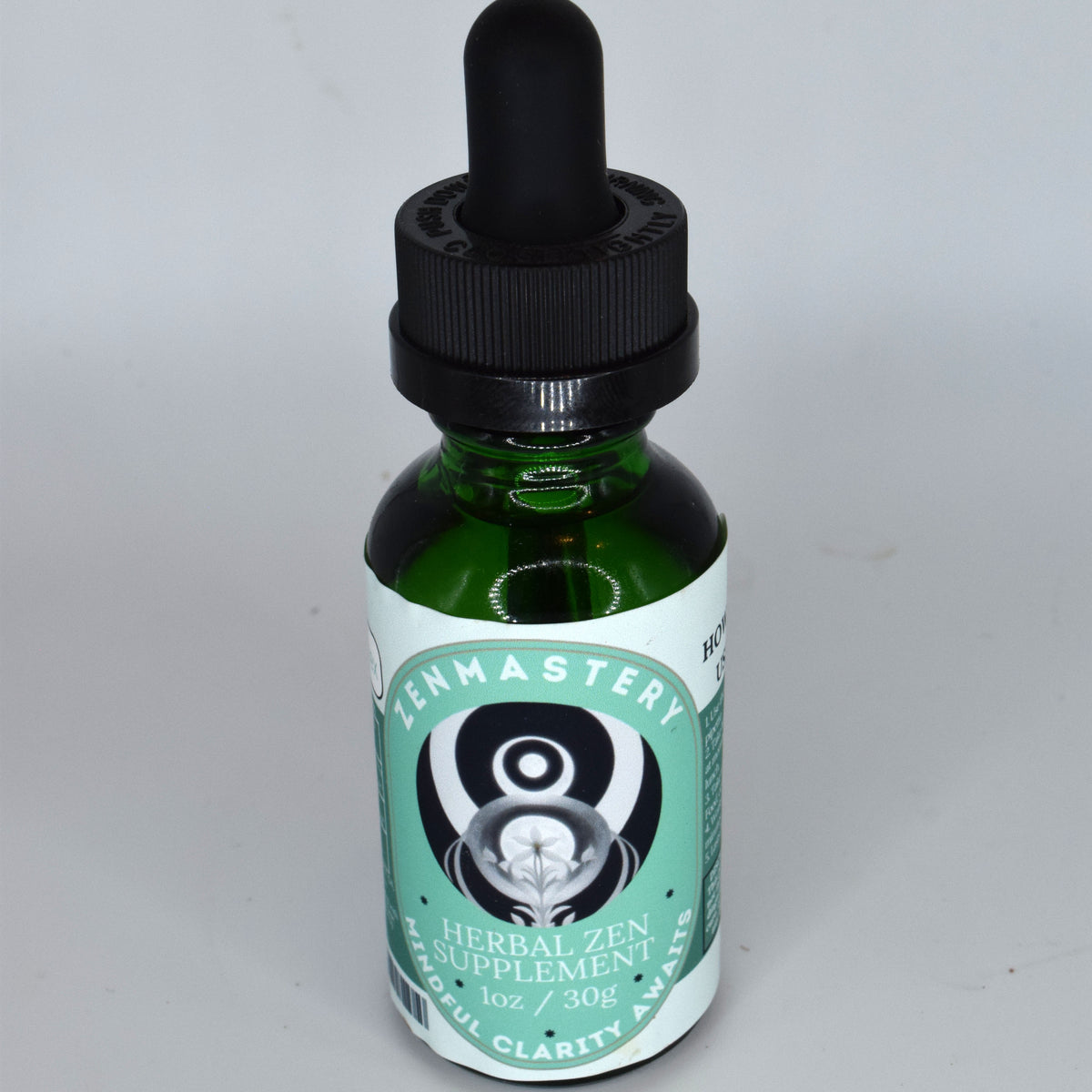 Mood Mastery and Zen Mastery 1 oz relaxation tinctures with CBG, CBC, CBDV, organic coconut MCT oil, and sunflower lecithin.