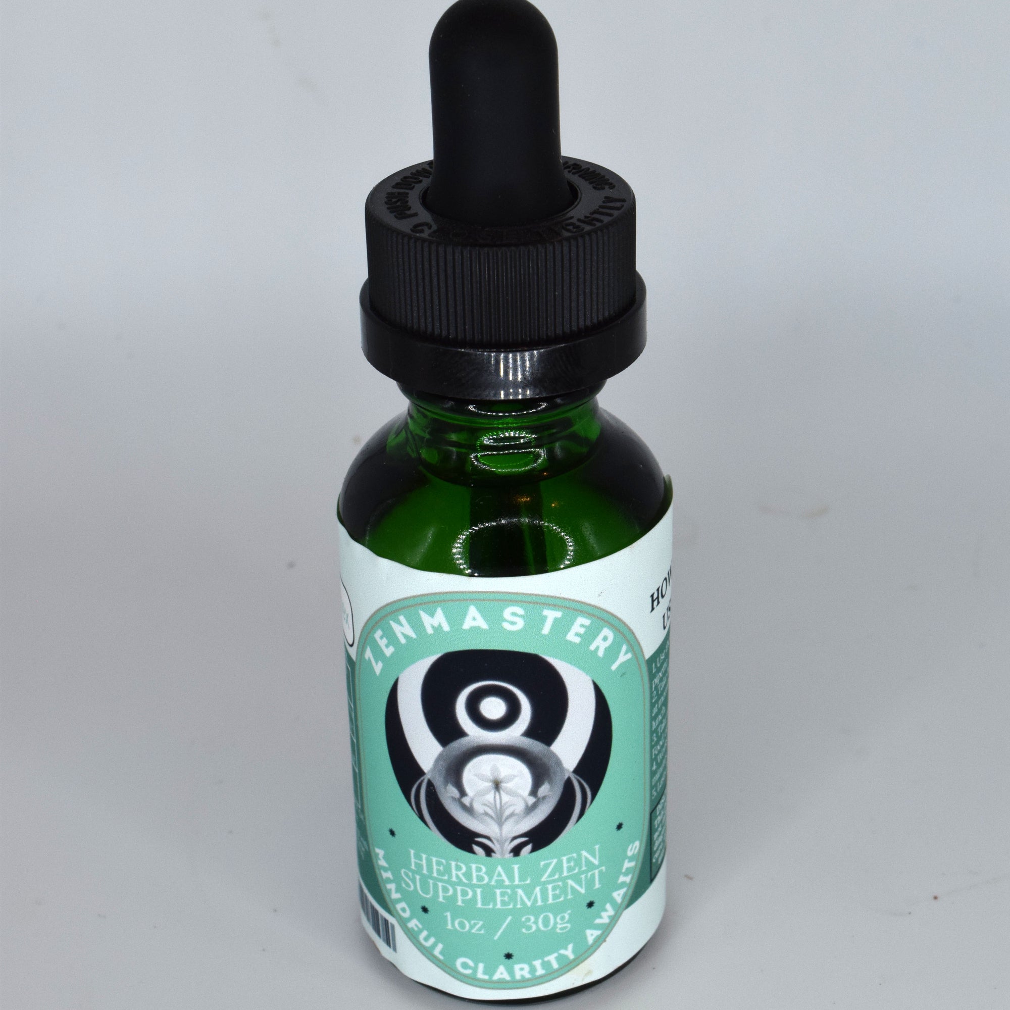 Mood Mastery and Zen Mastery 1 oz relaxation tinctures with CBG, CBC, CBDV, organic coconut MCT oil, and sunflower lecithin.