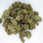 Mixed exotic ounce with multiple colorful strains in a single 28g bag, showing diverse nug structures and trichome frost.