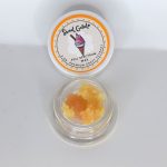 Sweet Gelato THCa full spectrum extract showing creamy terpene sauce with crystalline THCa structure.