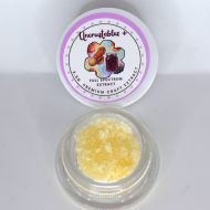 Uncrustablez THCa sand full spectrum extract showing terpene sauce with visible crystalline THCa granules.
