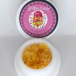 Zkittlez x Gelato THCa full spectrum sugar showing golden crystals with terpene-rich sauce and candy cream profile.