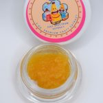 LFG live THCa sugar showing golden crystals with terpene-rich sauce and citrus dessert aroma profile.